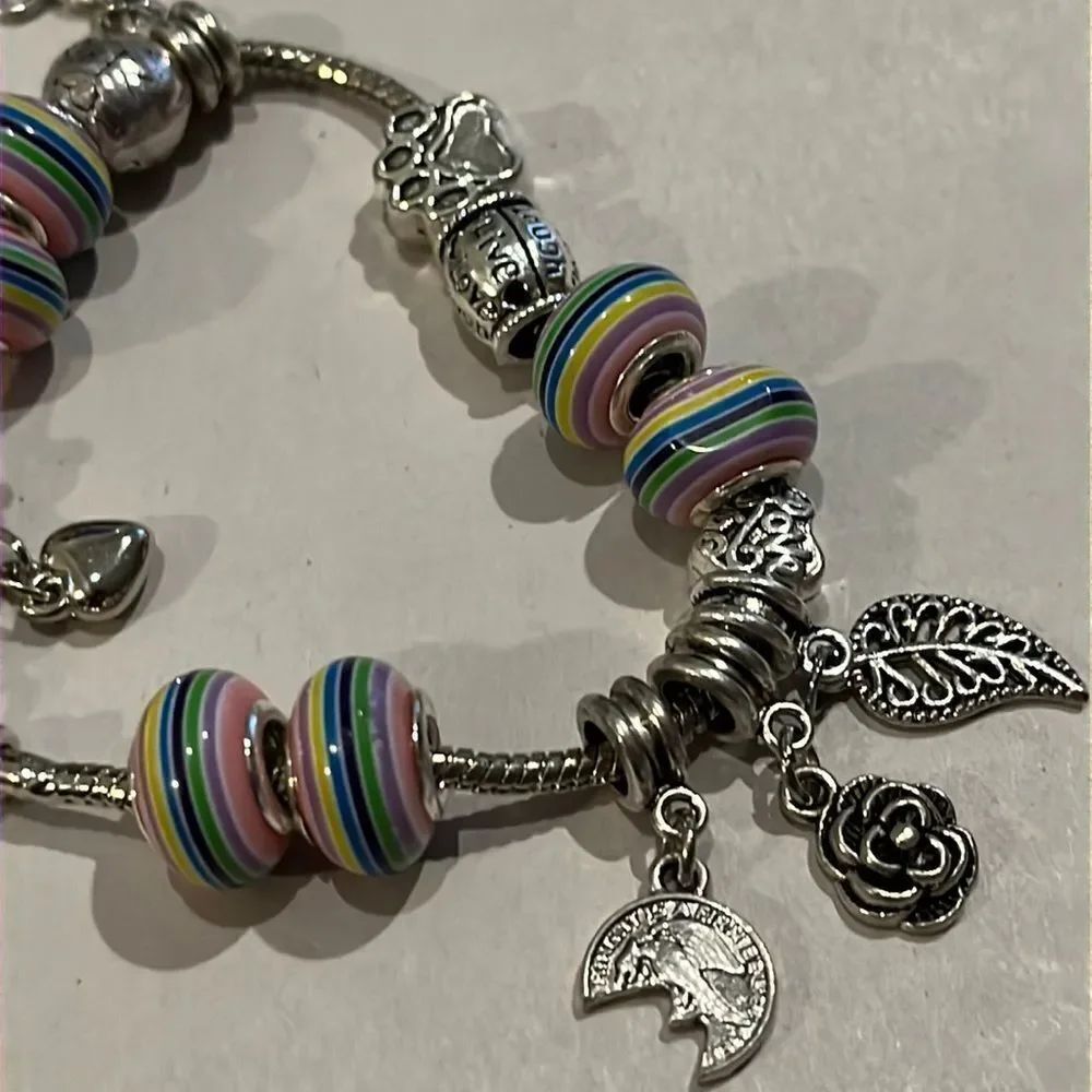 Beautiful Silver Charm Bracelet
